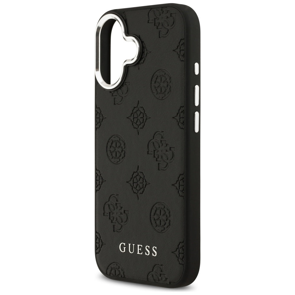 MagSafe hoesje voor Apple iPhone 17, Guess, Peony Hot Stamp Script, Zwart