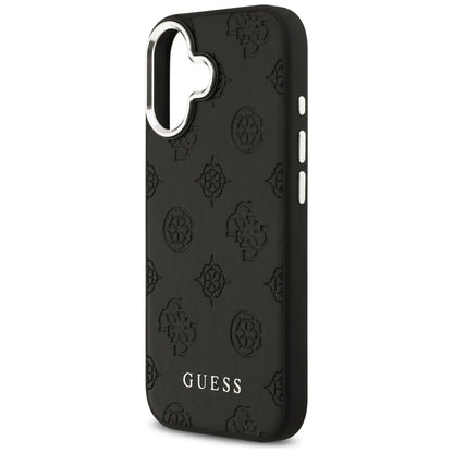 MagSafe hoesje voor Apple iPhone 17, Guess, Peony Hot Stamp Script, Zwart