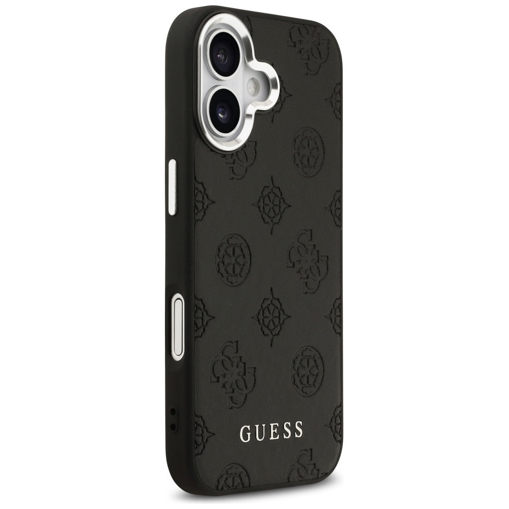 MagSafe hoesje voor Apple iPhone 17, Guess, Peony Hot Stamp Script, Zwart