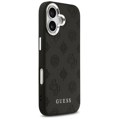 MagSafe hoesje voor Apple iPhone 17, Guess, Peony Hot Stamp Script, Zwart