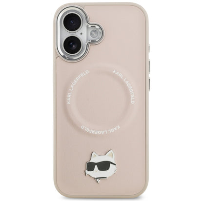 MagSafe hoesje voor Apple iPhone 17, Karl Lagerfeld, Choupette Pin, Roze