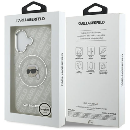 MagSafe hoes voor Apple iPhone 17, Karl Lagerfeld, IML Karl's Head, Gri