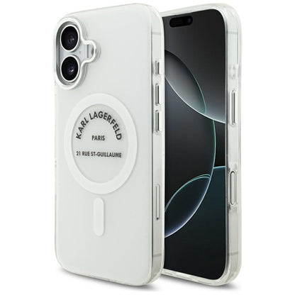 MagSafe Case for Apple iPhone 17, Karl Lagerfeld, IML Logo RSG, Transparent