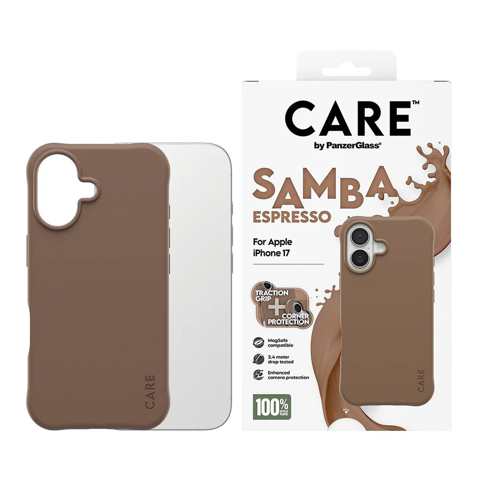 MagSafe hoes voor Apple iPhone 17, PanzerGlass, Care Fashionable, Bruin