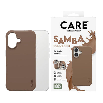 MagSafe hoes voor Apple iPhone 17, PanzerGlass, Care Fashionable, Bruin