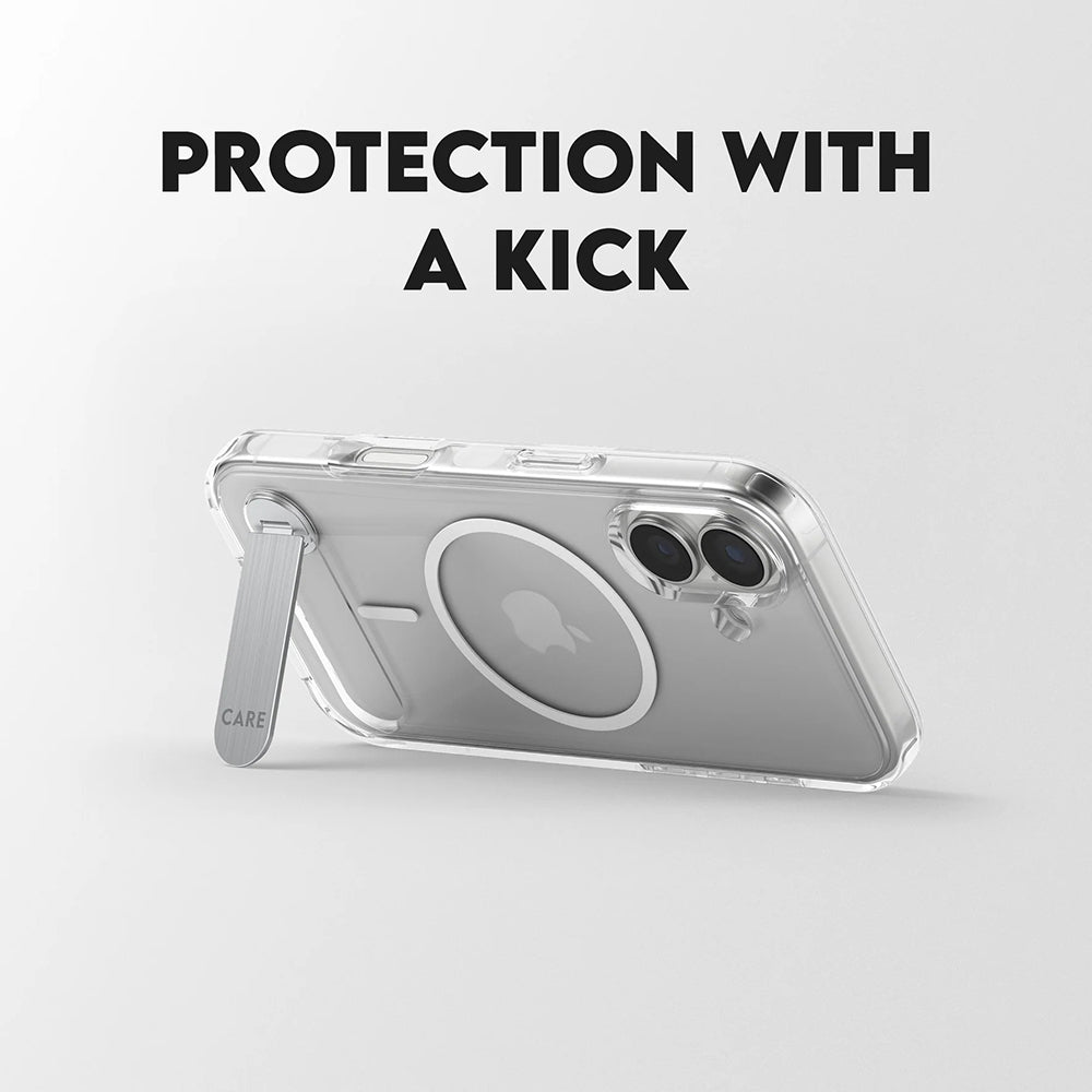 MagSafe hoesje voor Apple iPhone 17, PanzerGlass, met Kickstand, Transparant