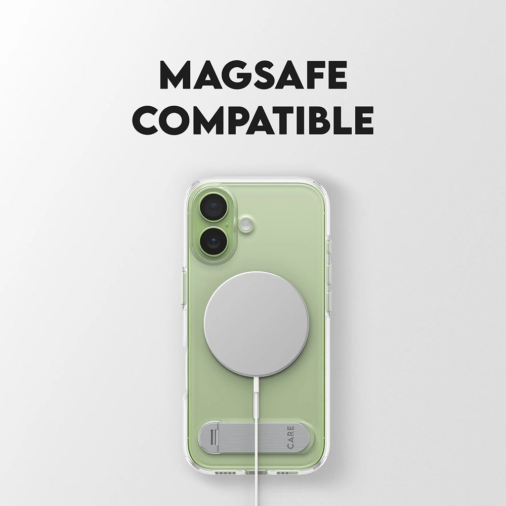 MagSafe hoesje voor Apple iPhone 17, PanzerGlass, met Kickstand, Transparant