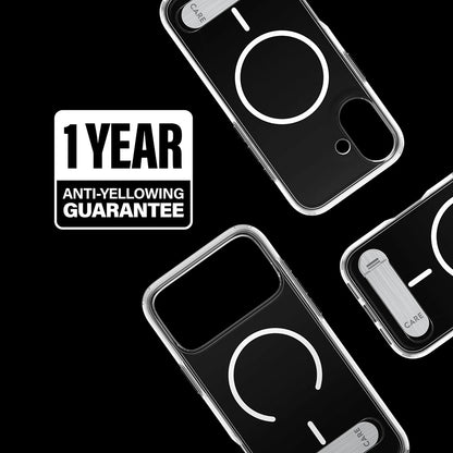 MagSafe hoesje voor Apple iPhone 17, PanzerGlass, met Kickstand, Transparant