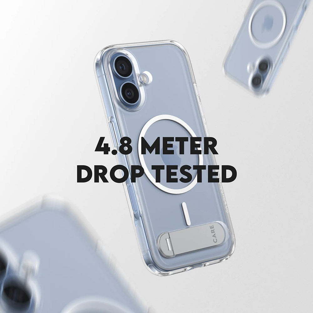 MagSafe hoesje voor Apple iPhone 17, PanzerGlass, met Kickstand, Transparant