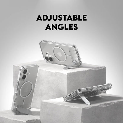 MagSafe hoesje voor Apple iPhone 17, PanzerGlass, met Kickstand, Transparant