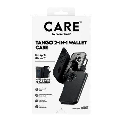MagSafe hoes voor Apple iPhone 17, PanzerGlass, Care Feature Tango Two-in-One, Zwart