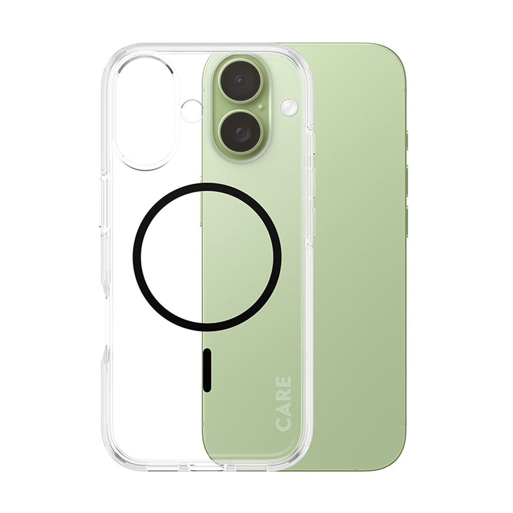 MagSafe Case for Apple iPhone 17, PanzerGlass, Urban Explorer Care, Black Transparent