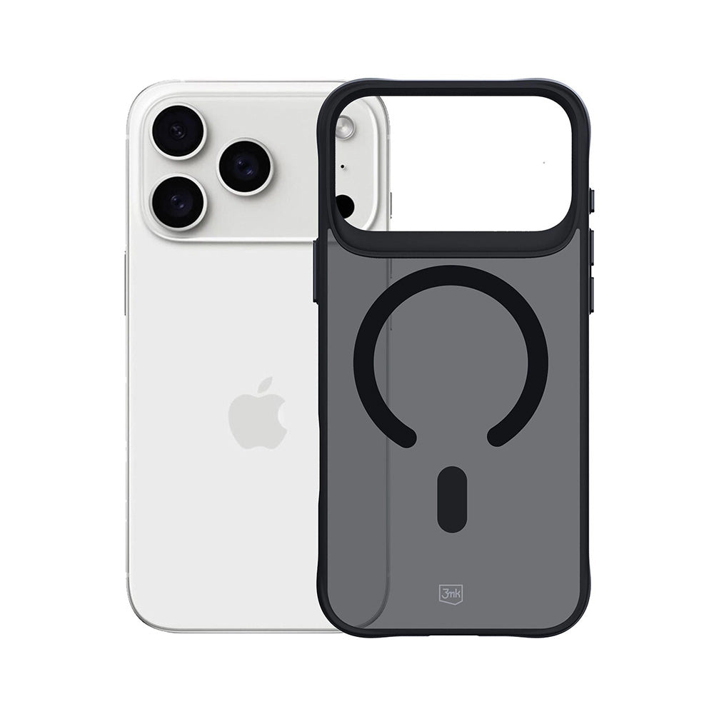 MagSafe hoesje voor Apple iPhone 17 Pro, 3MK, Smoke MagCase, Zwart