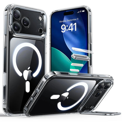 MagSafe hoesje voor Apple iPhone 17 Pro, ESR, Classic Hybrid Kickstand, Transparant
