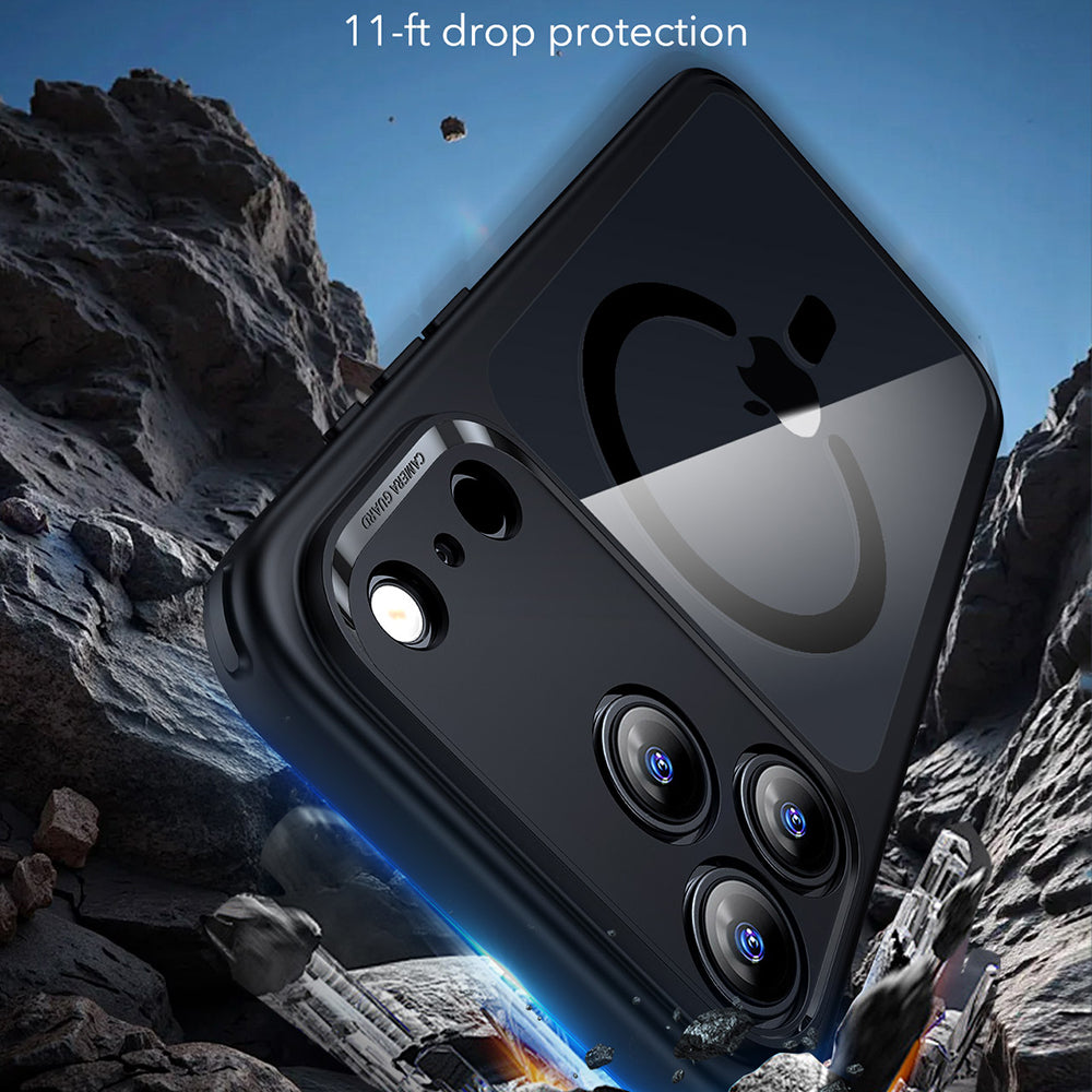 MagSafe hoesje voor Apple iPhone 17 Pro, ESR, Classic Hybrid, Zwart Transparant