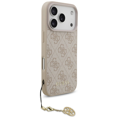 MagSafe hoesje voor Apple iPhone 17 Pro, Guess, 4G Charm Cradle, Roze
