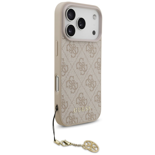 MagSafe hoesje voor Apple iPhone 17 Pro, Guess, 4G Charm Cradle, Roze