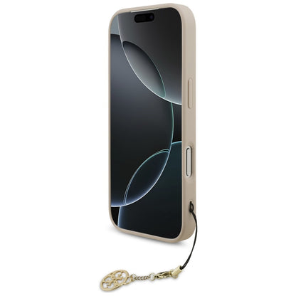 MagSafe hoesje voor Apple iPhone 17 Pro, Guess, 4G Charm Cradle, Roze