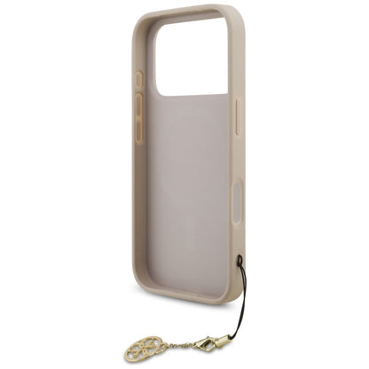 MagSafe hoesje voor Apple iPhone 17 Pro, Guess, 4G Charm Cradle, Roze