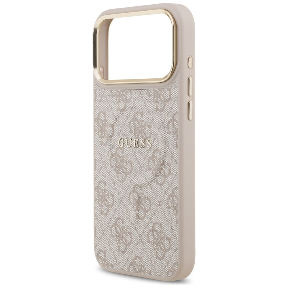MagSafe hoesje voor Apple iPhone 17 Pro, Guess, 4G Classic, Roze