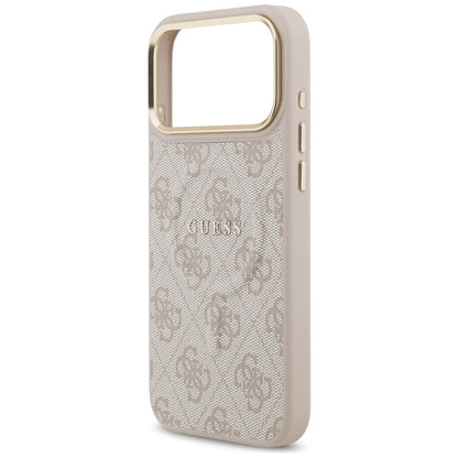 MagSafe hoesje voor Apple iPhone 17 Pro, Guess, 4G Classic, Roze