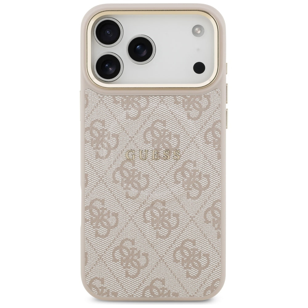 MagSafe hoesje voor Apple iPhone 17 Pro, Guess, 4G Classic, Roze