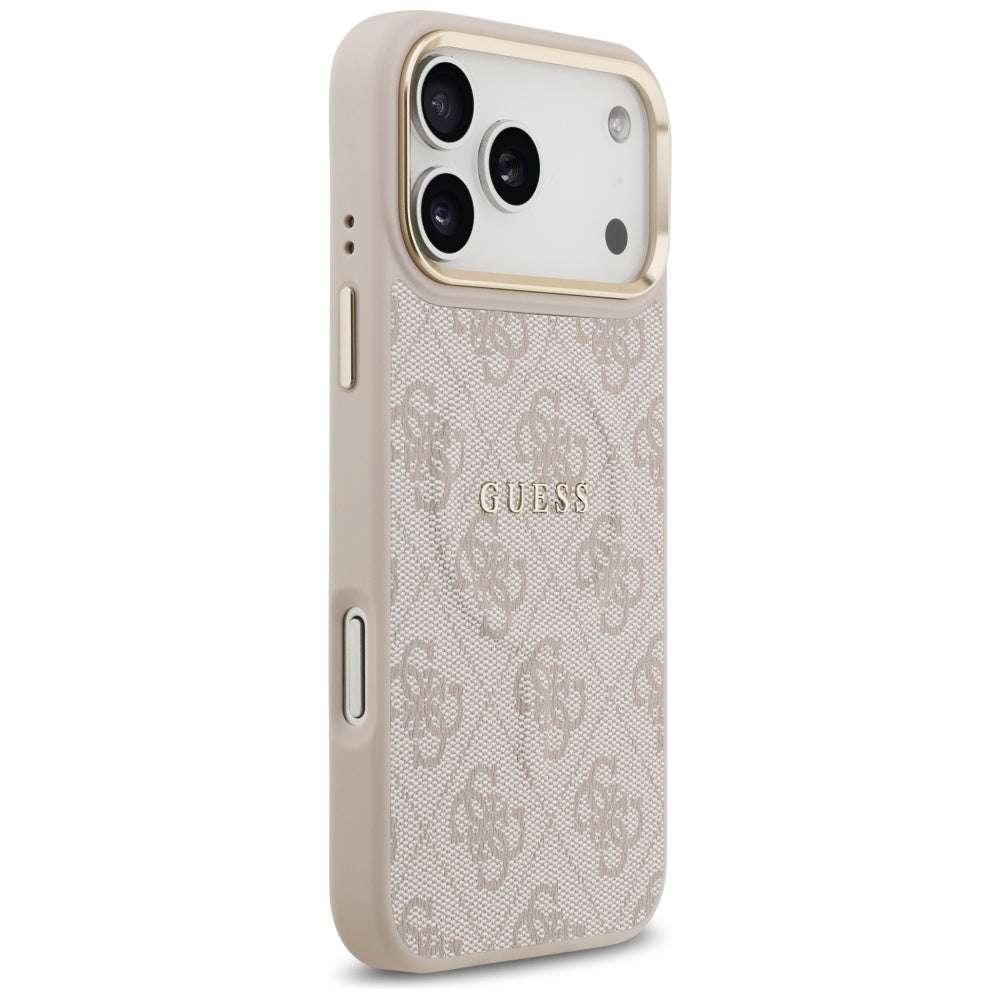MagSafe hoesje voor Apple iPhone 17 Pro, Guess, 4G Classic, Roze