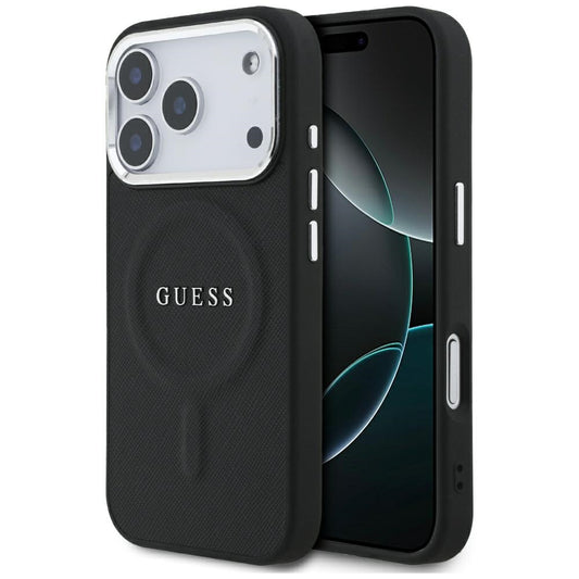 MagSafe hoesje voor Apple iPhone 17 Pro, Guess, Classic Logo, Zwart