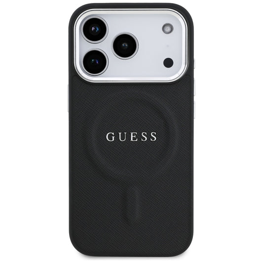MagSafe hoesje voor Apple iPhone 17 Pro, Guess, Classic Logo, Zwart