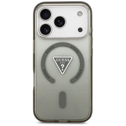 MagSafe hoesje voor Apple iPhone 17 Pro, Guess, IML Gradient Triangle Logo, Kaki