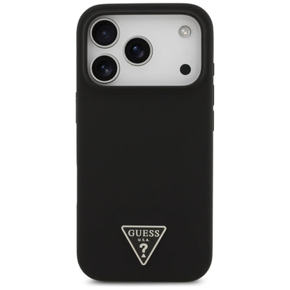 MagSafe hoesje voor Apple iPhone 17 Pro, Guess, Triangle Logo, Zwart