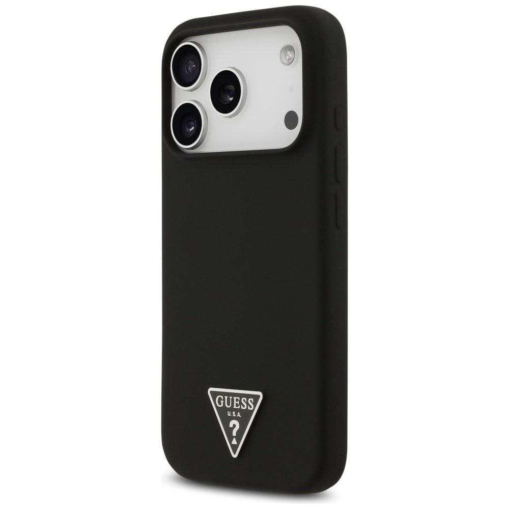 MagSafe hoesje voor Apple iPhone 17 Pro, Guess, Triangle Logo, Zwart