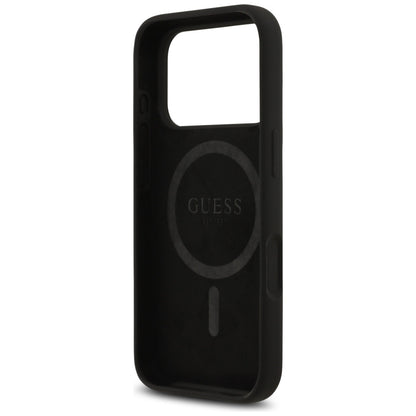 MagSafe hoesje voor Apple iPhone 17 Pro, Guess, Triangle Logo, Zwart