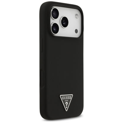 MagSafe hoesje voor Apple iPhone 17 Pro, Guess, Triangle Logo, Zwart