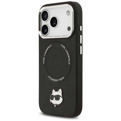 MagSafe Case for Apple iPhone 17 Pro, Karl Lagerfeld, Choupette Pin, Black