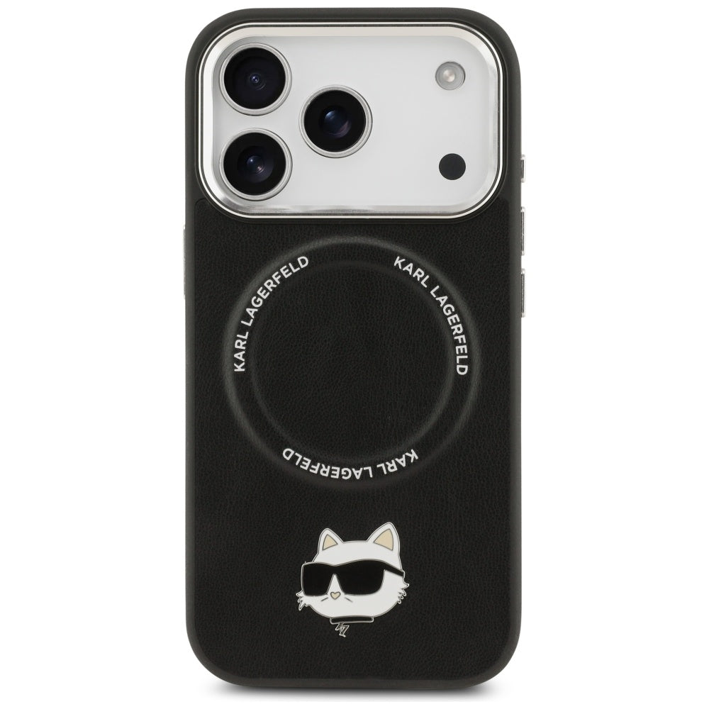 MagSafe Case for Apple iPhone 17 Pro, Karl Lagerfeld, Choupette Pin, Black