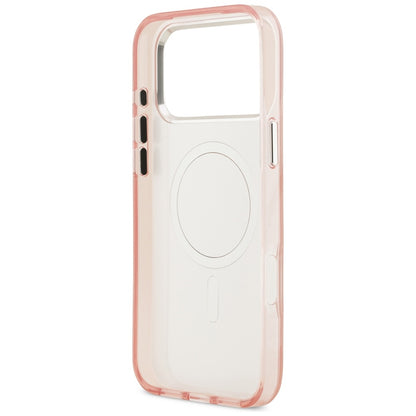 MagSafe Case for Apple iPhone 17 Pro, Karl Lagerfeld, IML Aquarelle Logo Choupette, Pink