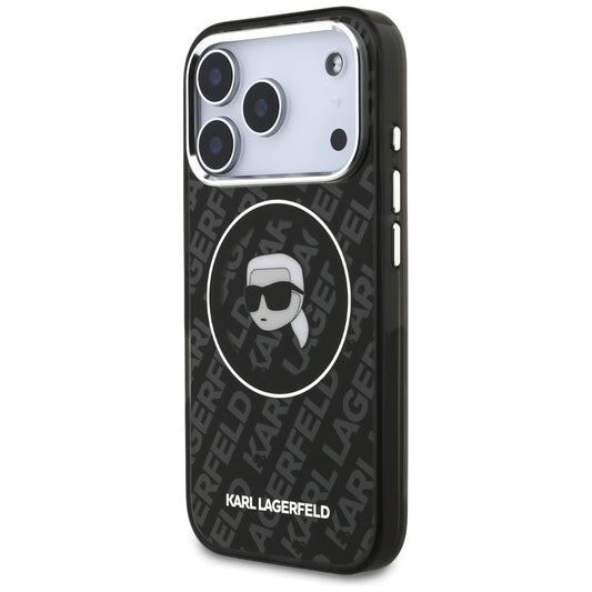 MagSafe Case for Apple iPhone 17 Pro, Karl Lagerfeld, IML Karl's Head, Black