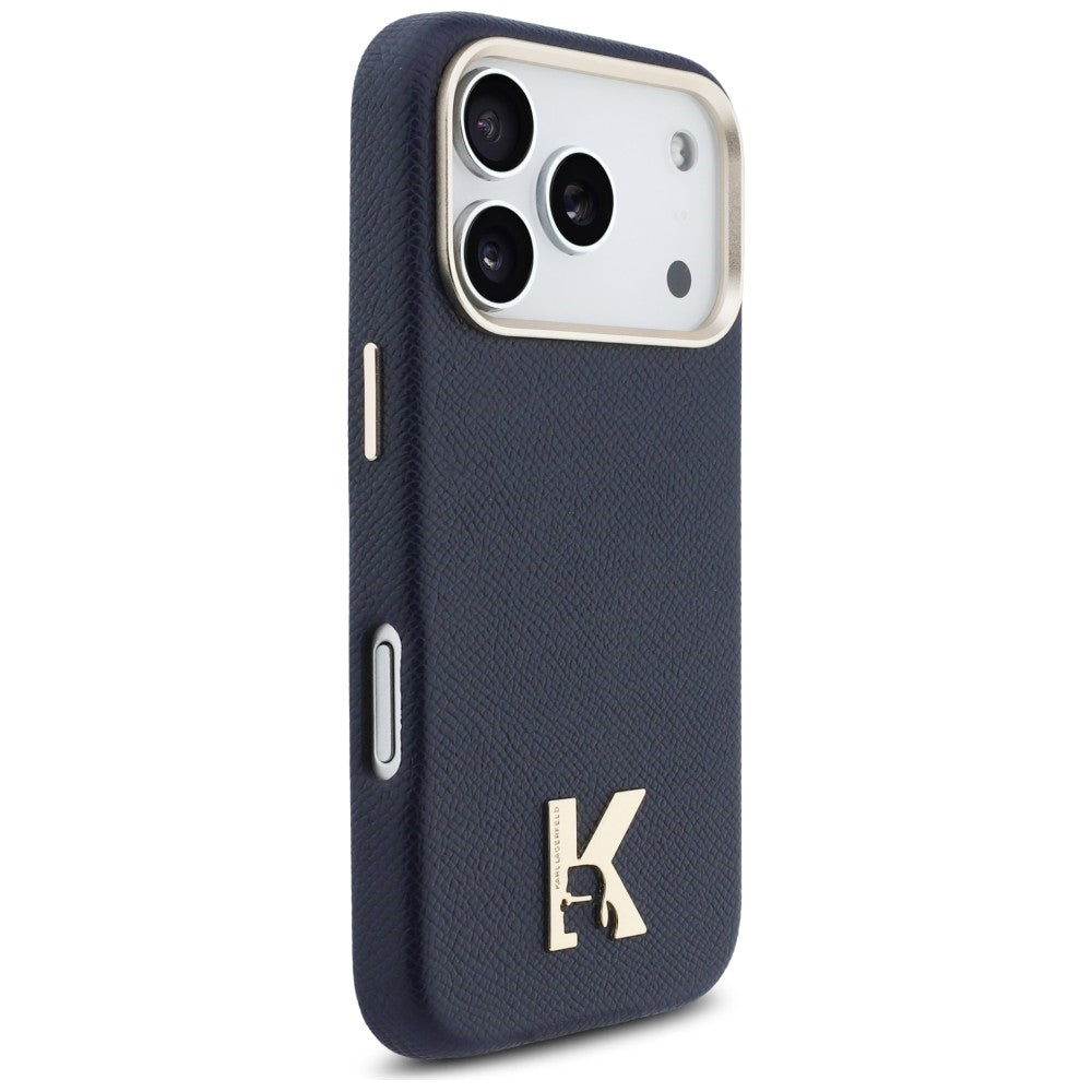 MagSafe hoes voor Apple iPhone 17 Pro, Karl Lagerfeld, Karl Head Logo, Blauw