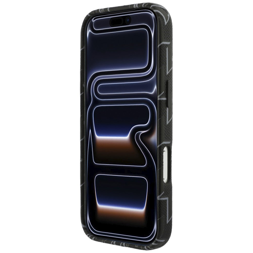 MagSafe hoes voor Apple iPhone 17 Pro, Karl Lagerfeld, KL Monogram Logo, Zwart