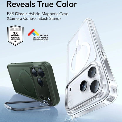 MagSafe hoes voor Apple iPhone 17 Pro Max, ESR, Classic Hybrid Kickstand, Satijngroen
