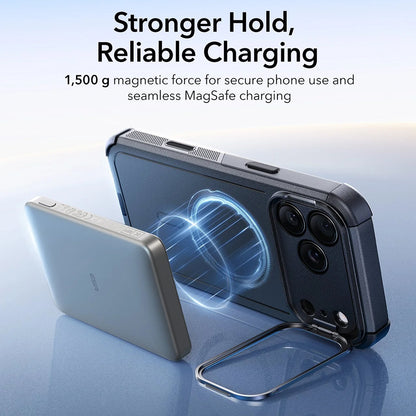 MagSafe hoes voor Apple iPhone 17 Pro Max, ESR, Cyber Armor Kickstand, Zwart