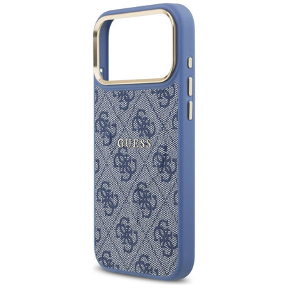 MagSafe hoesje voor Apple iPhone 17 Pro Max, Guess, 4G Classic, Blauw