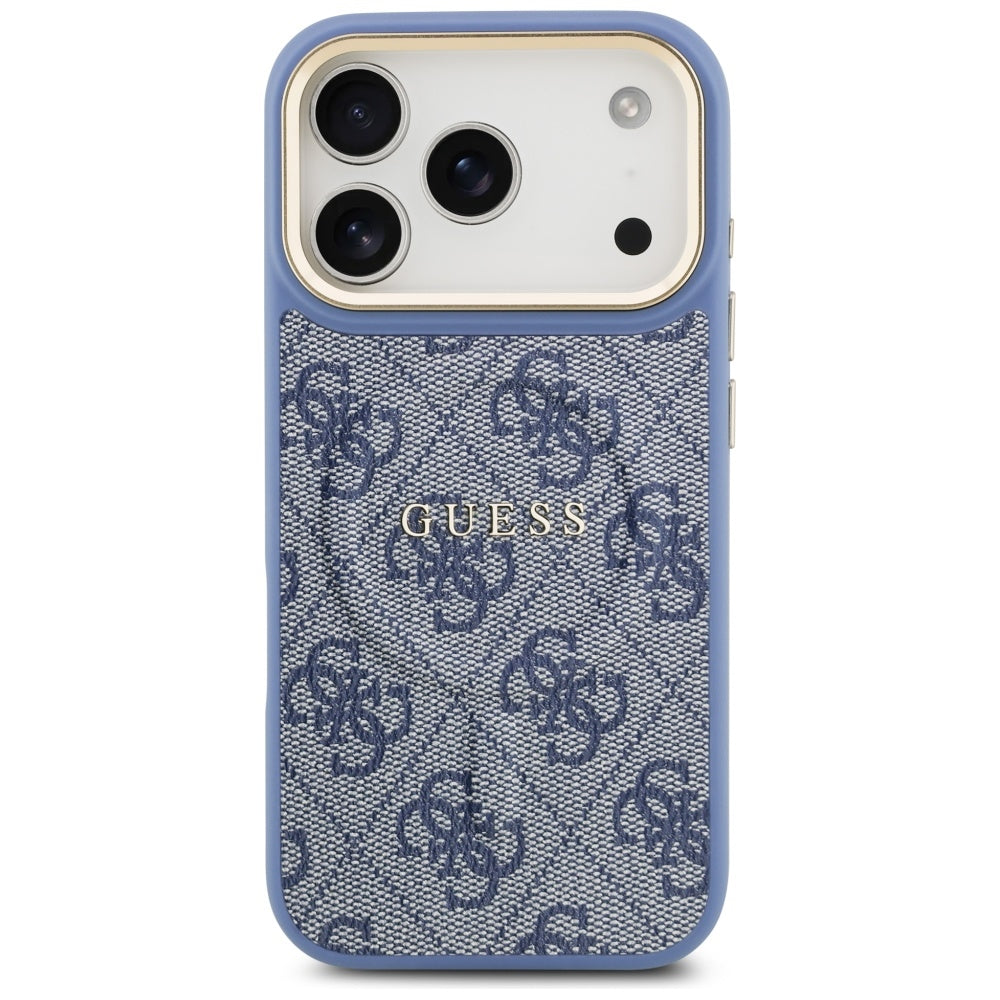 MagSafe hoesje voor Apple iPhone 17 Pro Max, Guess, 4G Classic, Blauw