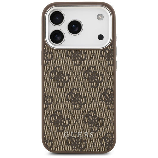 MagSafe hoesje voor Apple iPhone 17 Pro Max, Guess, 4G Classic Logo, Bruin