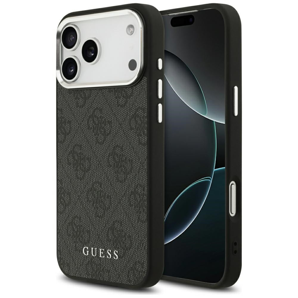 MagSafe hoesje voor Apple iPhone 17 Pro Max, Guess, 4G Classic Logo, Zwart