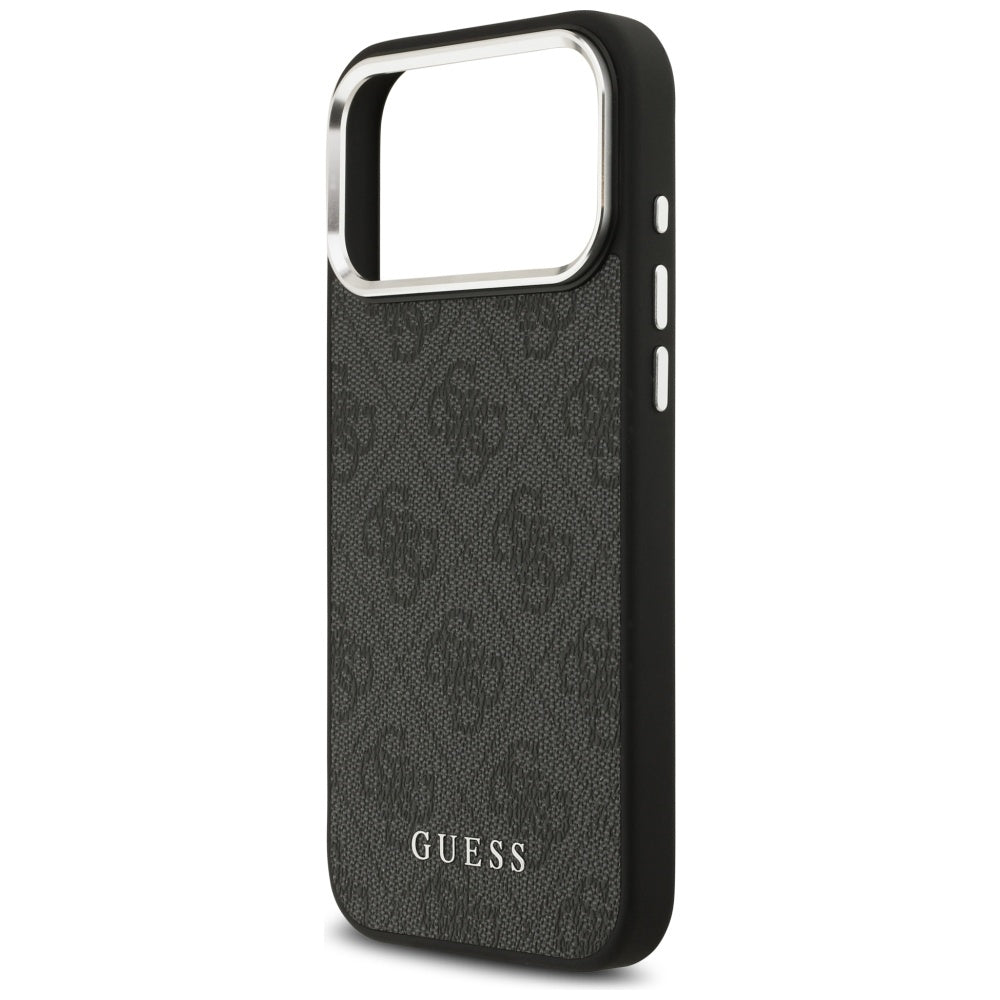 MagSafe hoesje voor Apple iPhone 17 Pro Max, Guess, 4G Classic Logo, Zwart