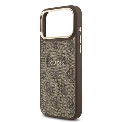 MagSafe hoesje voor Apple iPhone 17 Pro Max, Guess, 4G Classic, Bruin