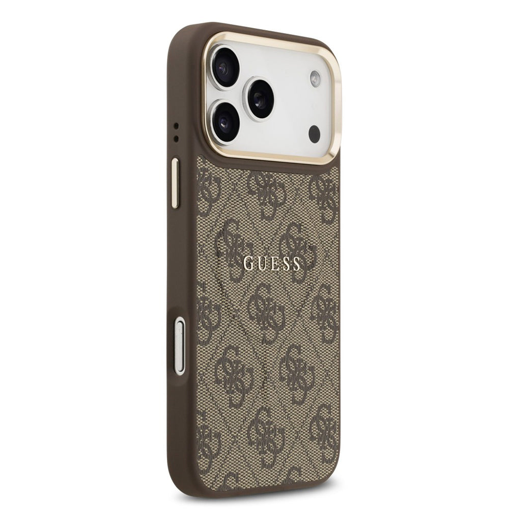MagSafe hoesje voor Apple iPhone 17 Pro Max, Guess, 4G Classic, Bruin