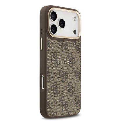 MagSafe hoesje voor Apple iPhone 17 Pro Max, Guess, 4G Classic, Bruin